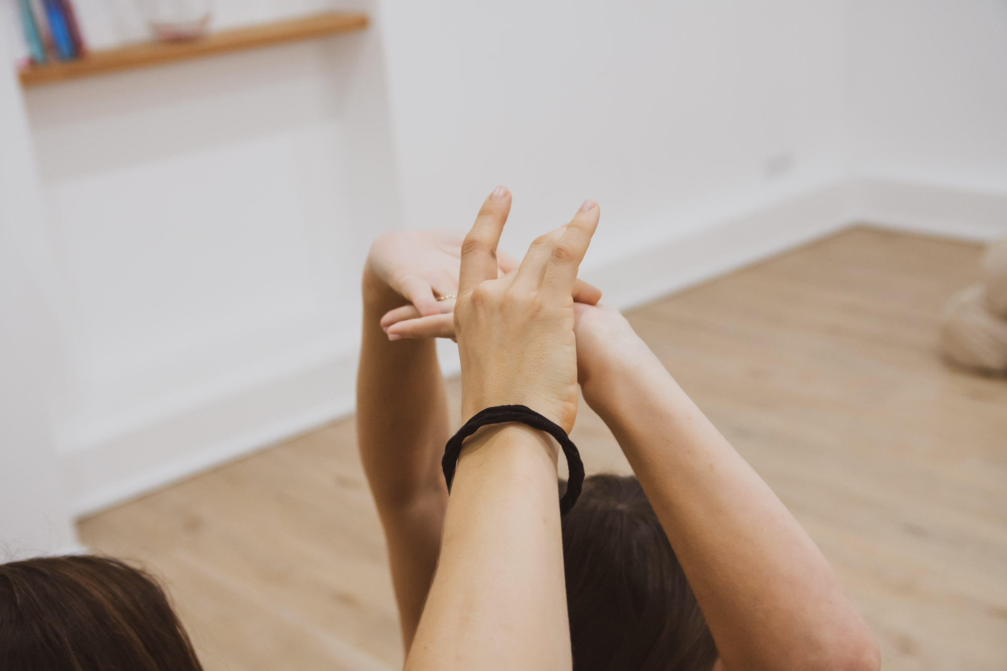 Yoga-Übung im Studio